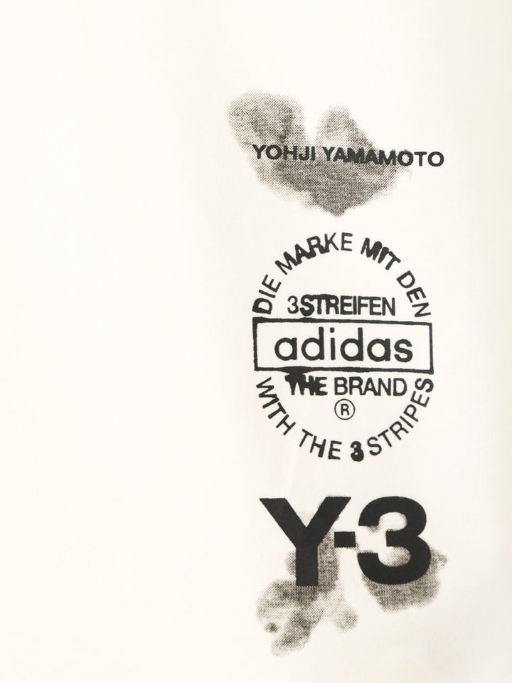 Adidas Y-3 Y-3 Aop T-Shirt - White | e8b10396f9261be567658781870da48e0761ae11