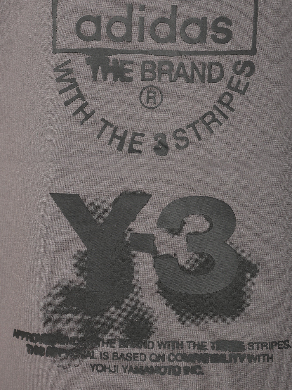Adidas Y-3 Y-3 Graphic Short Sleeve Tee T-Shirt - Grey | 027fb160379a106b9d7898937f3fd475dc8c3aad
