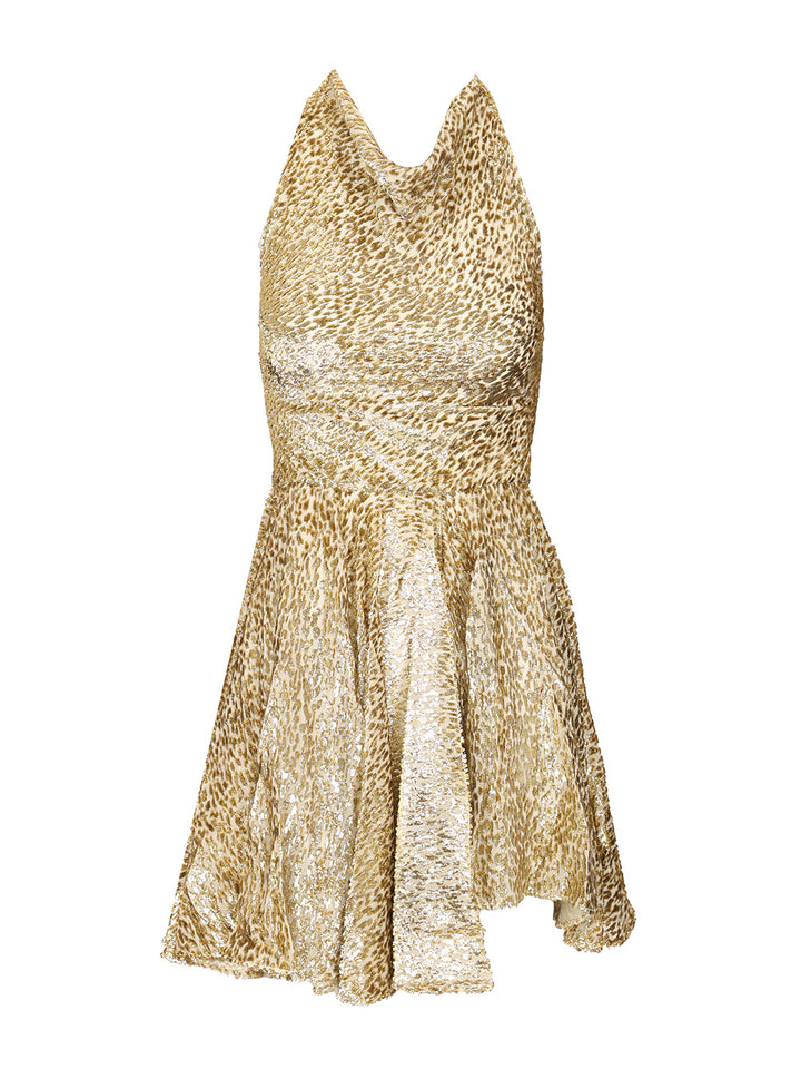 Self-Portrait Coupe Gold Thread Mini Dress Dresses - Gold | fc0afb5acabb8cb0adf41378305b4ceea6f1d816