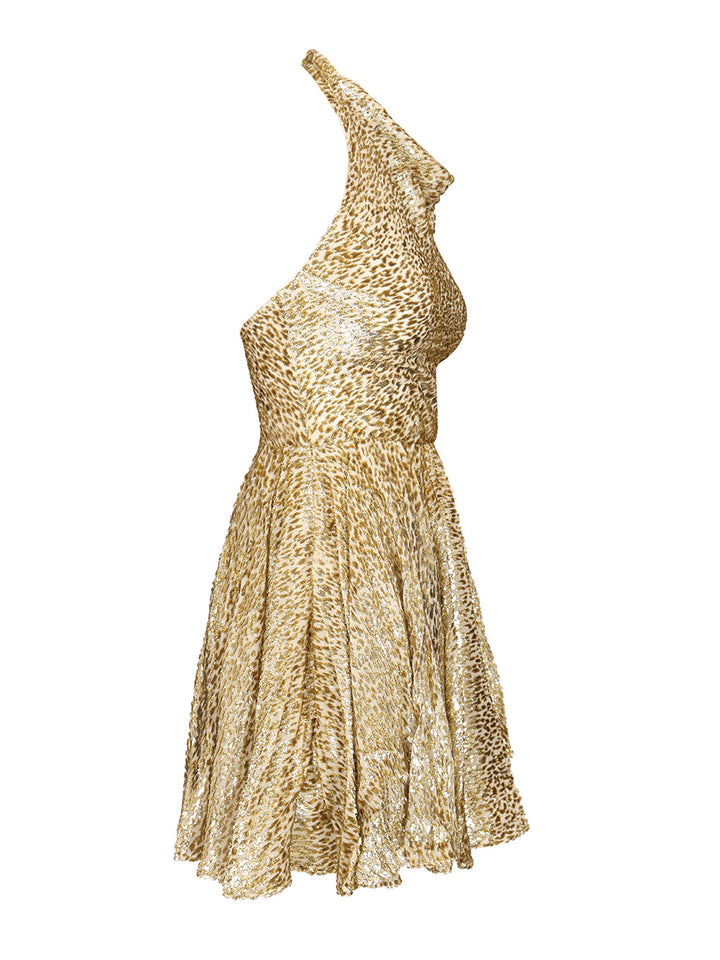 Self-Portrait Coupe Gold Thread Mini Dress Dresses - Gold | e86a1bdf67867eef289fd27a3fde430c06c0613d