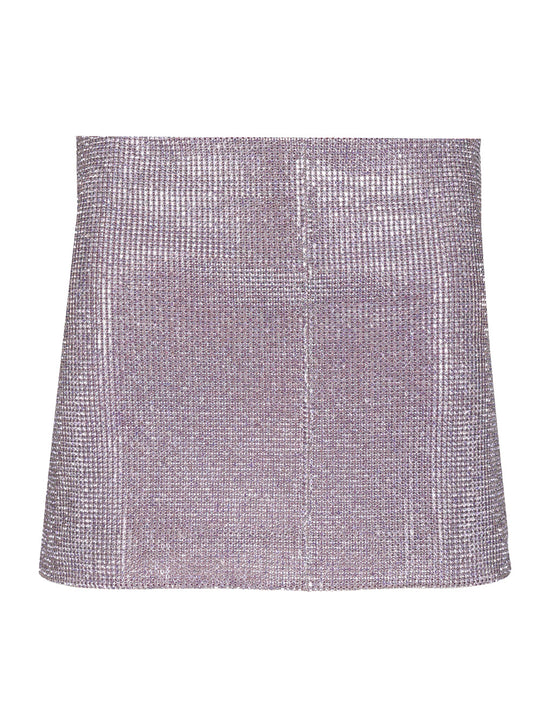 Metallic Mesh Skirt Skirts Violet