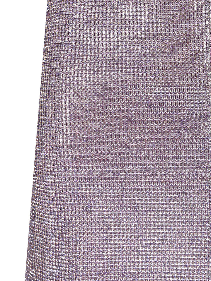 Self-Portrait Metallic Mesh Skirt Skirts - Violet | e4120df619d357a137c6d01c42b8045ded9be165