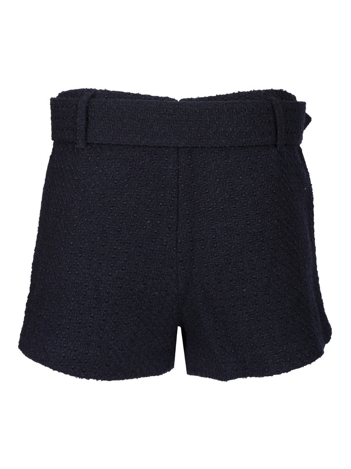 Self-Portrait Bouclé Culottes Skirts - Blue | fc05e534932bb64294292eb2040671d28006f95e