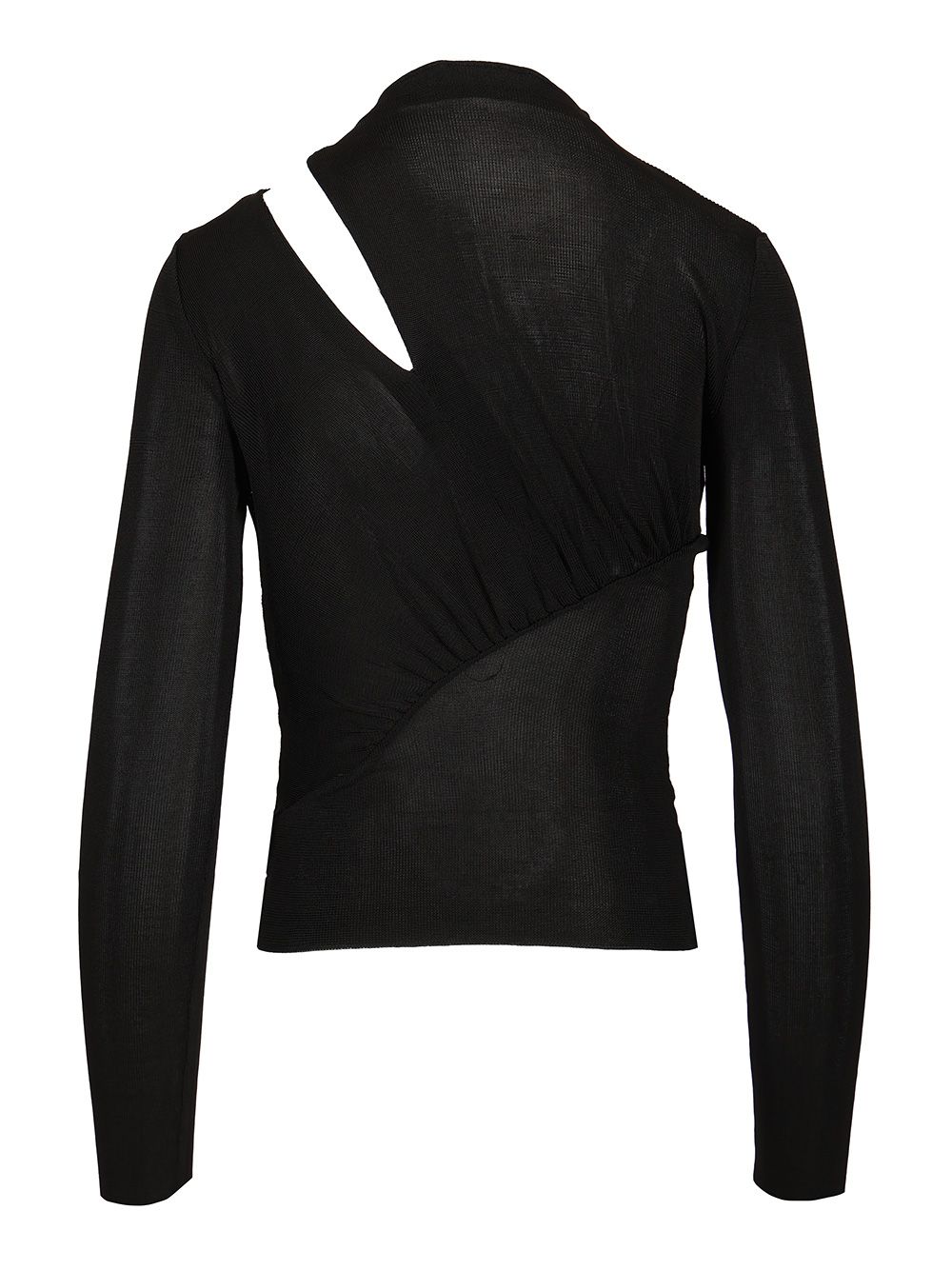 Self-Portrait Viscose Knit Top Tops - Black | 215d34c3372d5b1626577cd34649b8af5edf8ccb