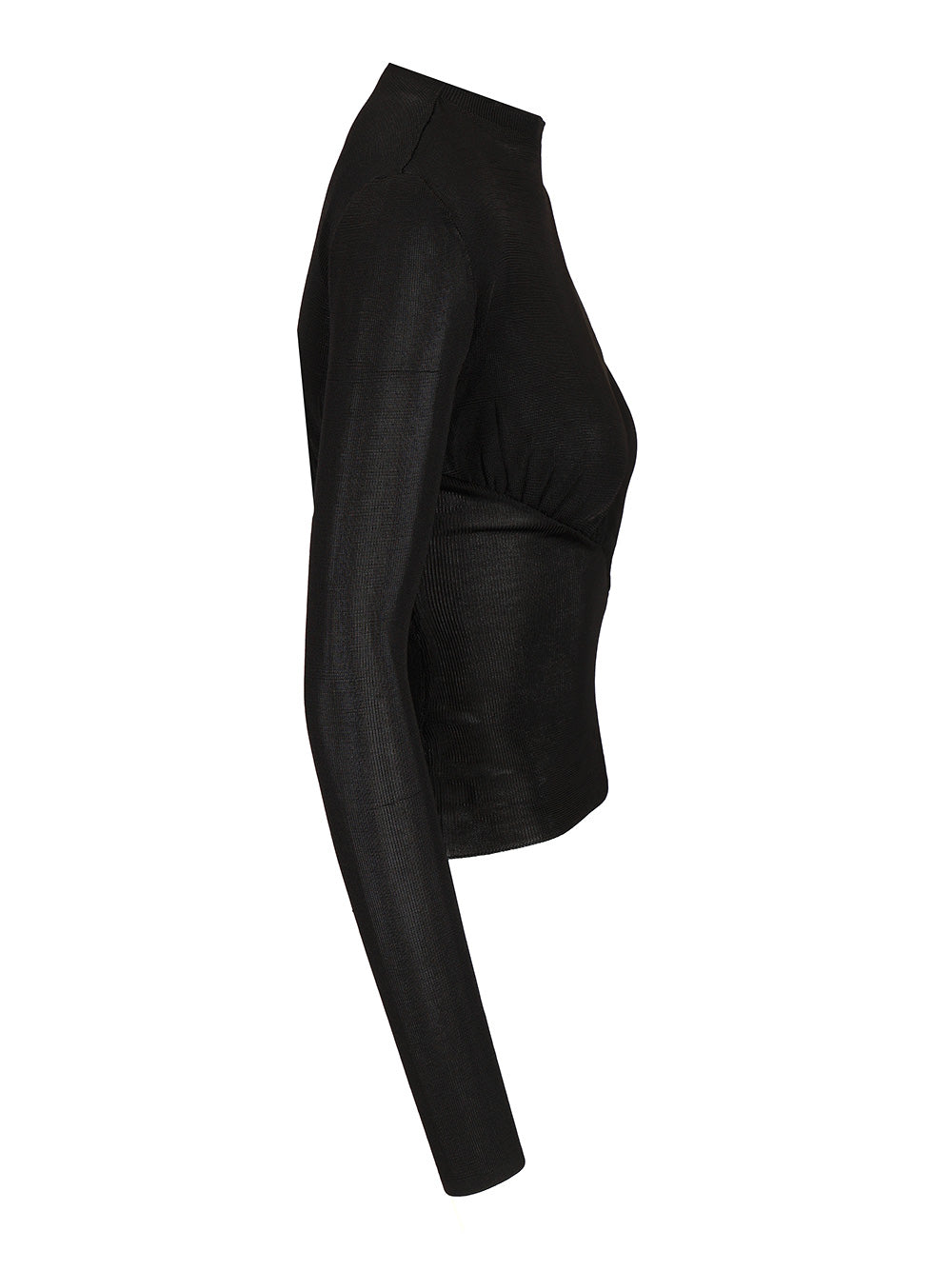 Self-Portrait Viscose Knit Top Tops - Black | 8751d7a78e656e606343c5aecbe48f4044455a02