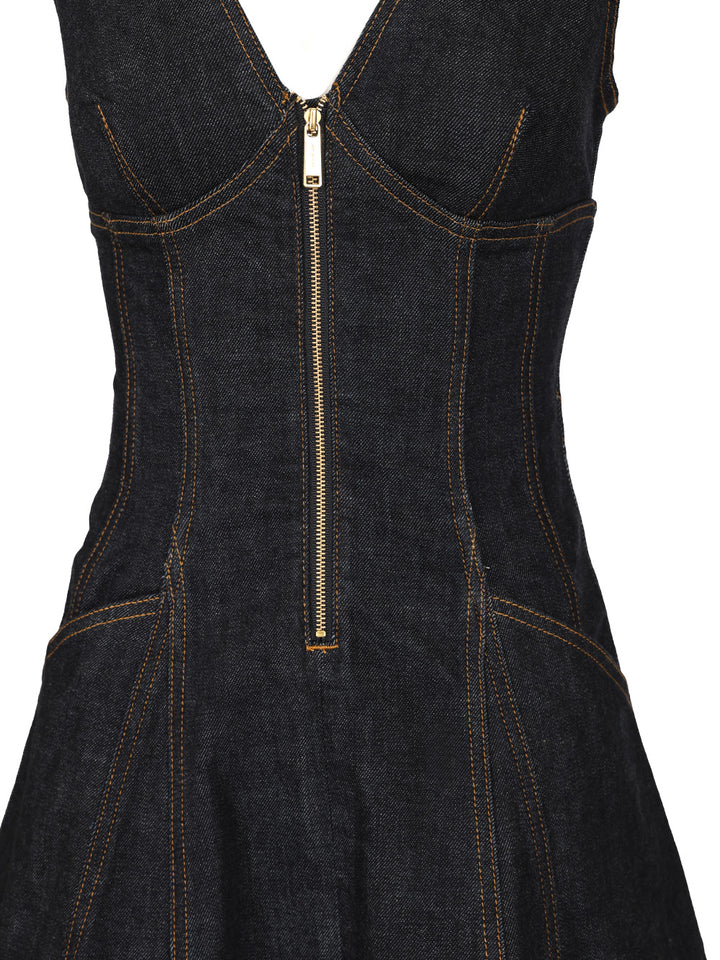 Self-Portrait Mini Denim Dress Dresses - Blue | 6da6465b3f542b096eeacacda3ad0f06fa1e45fd