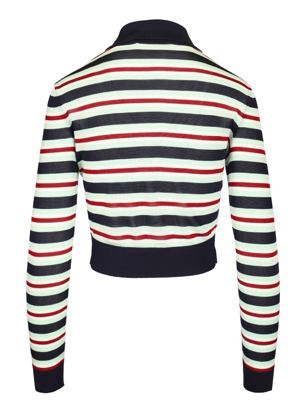 Self-Portrait Striped Viscose Jumper Tops - Blue | 437ae36e3d7ec4dd5bf16ed36c39d6d369e59086