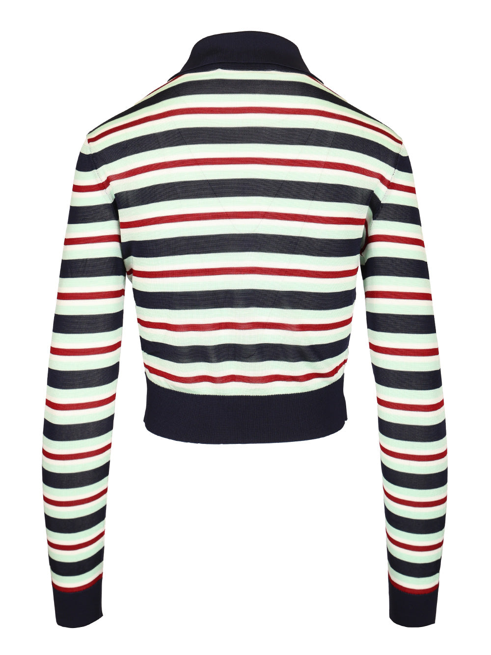 Self-Portrait Striped Viscose Jumper Tops - Blue | 2d112b61fe9d990ec87359672ae4a9dd8e9e287f