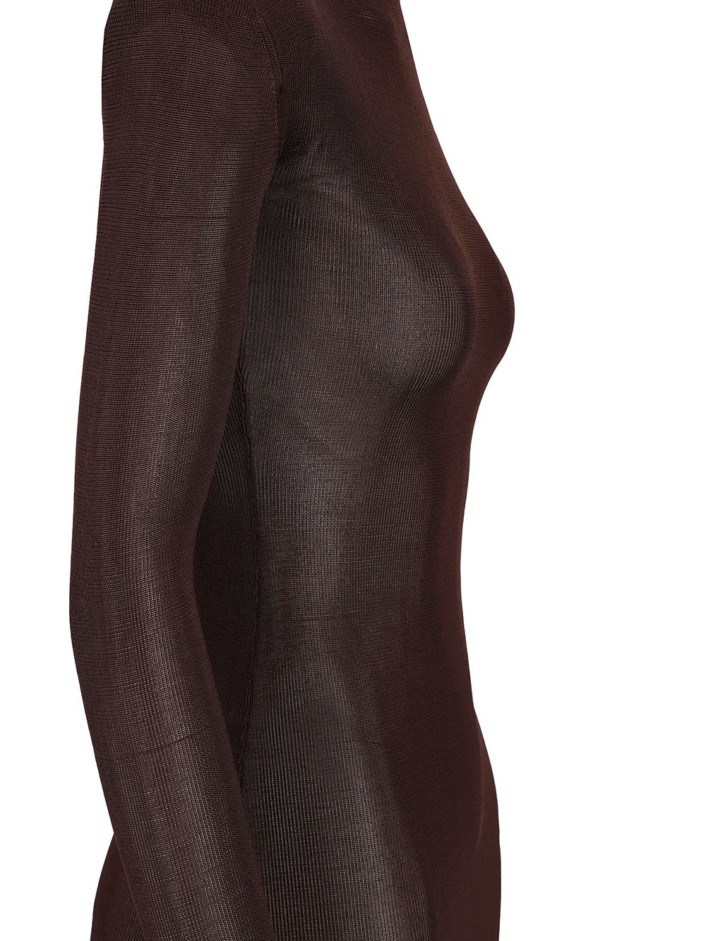 Self-Portrait Long Viscose Knit Dress Dresses - Brown | 1c15c858d9cb7f0c642ce46e70243bbfc1b7d1ef