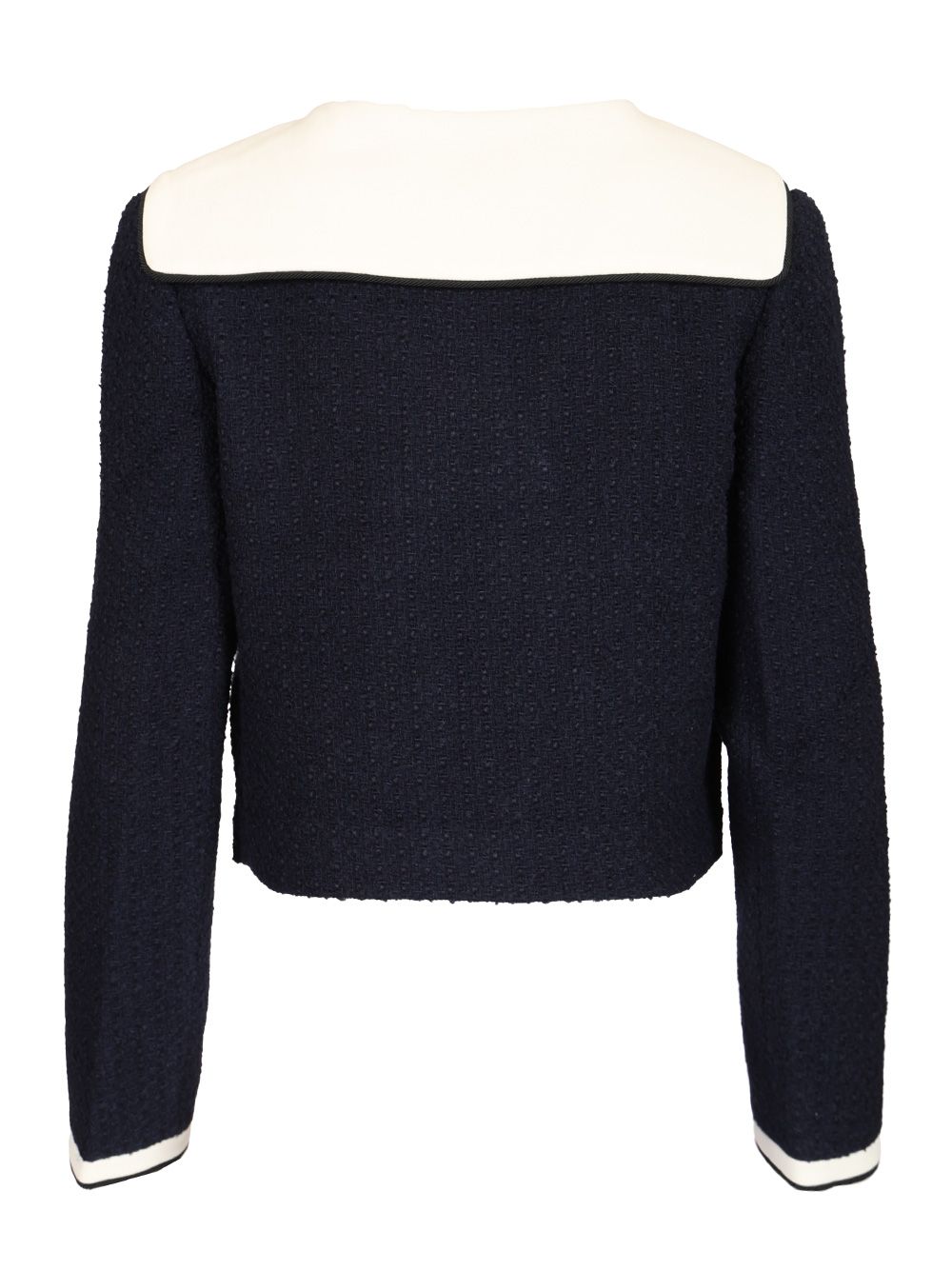 Self-Portrait Bouclé Jacket Jackets - Blue | 48a651fe88af847f160a23a0a8d3b6c45f9b8e33