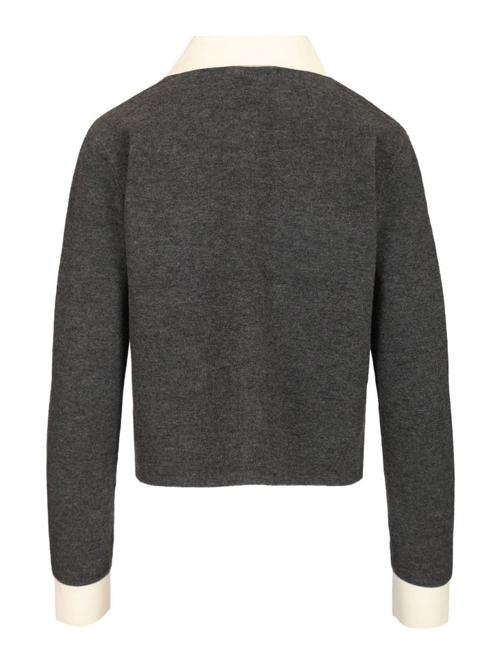 Self-Portrait Knit Cardigan Knitwear - Grey | a4ef30f00be3ae5ce31b6f2b1f2c82fb277a8368