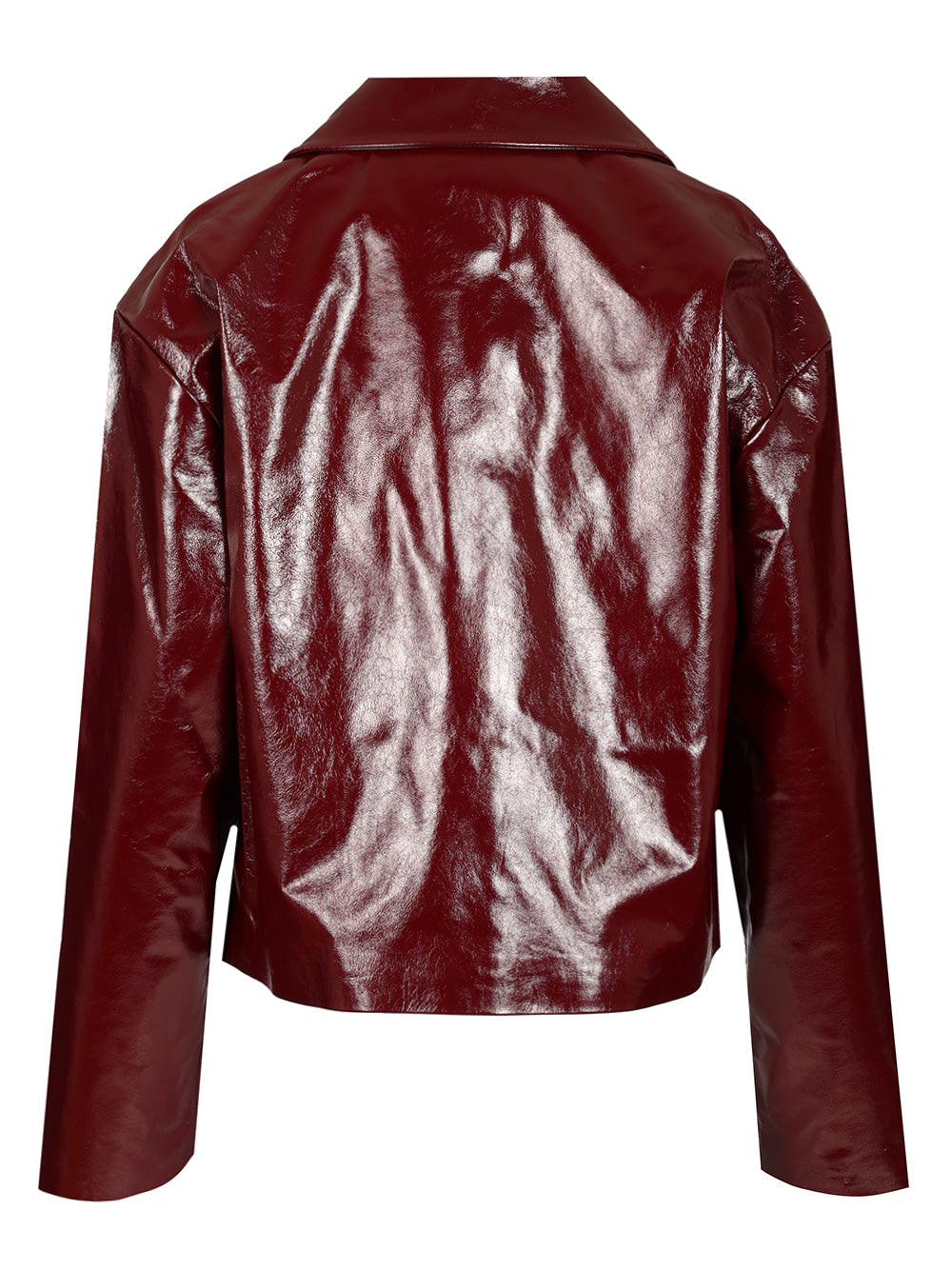 Self-Portrait Patent Leather Jacket Jackets - Bordeaux | 4957bfb34ecbb5c8888d65db43c283dce734e431