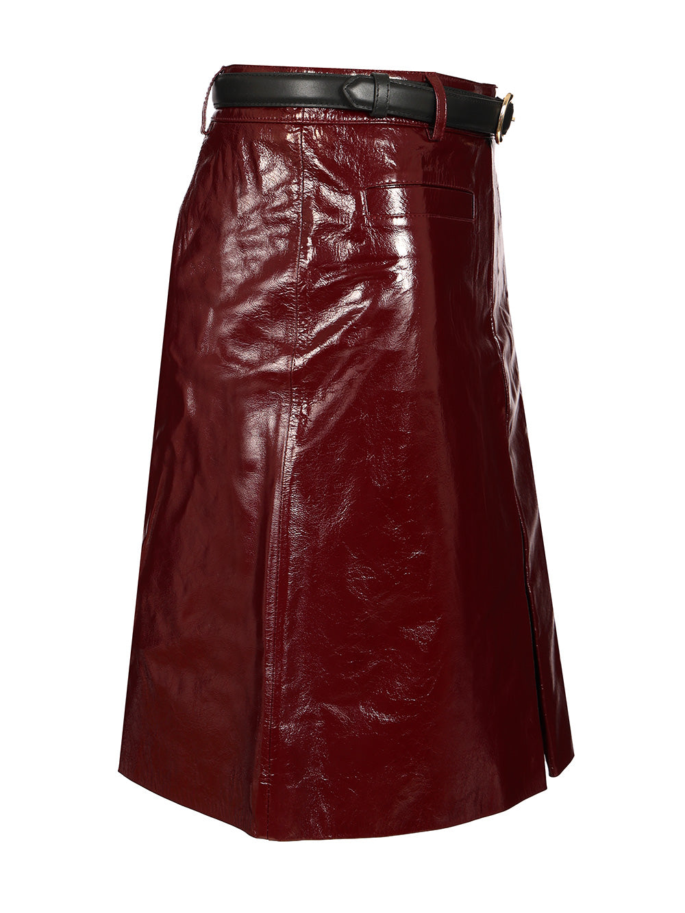 Self-Portrait Mini Skirt In Patent Leather Skirts - Bordeaux | be92dfad53e7ae7660387a577212296001cc759a