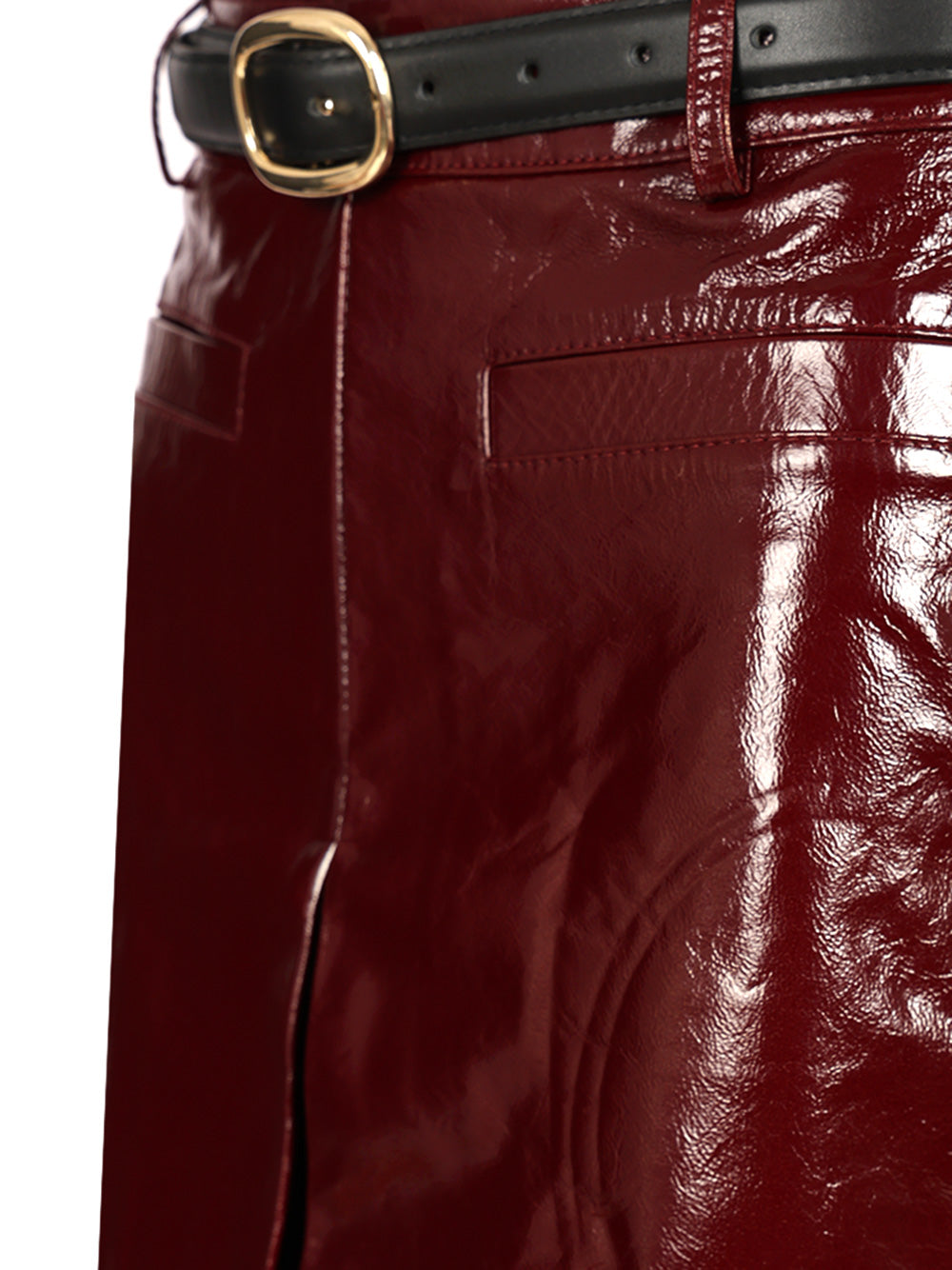 Self-Portrait Mini Skirt In Patent Leather Skirts - Bordeaux | b2e53995cc7b70d73f3a43111f41d132ec910781