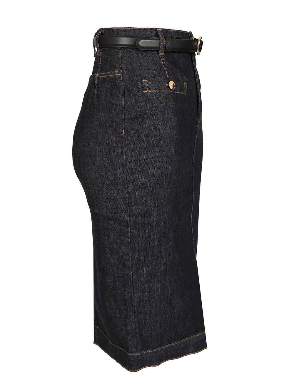 Self-Portrait Denim Midi Skirt Skirts - Blue | 4cecca9c46f9de5cc01ede6433af63e0c1cb05c4