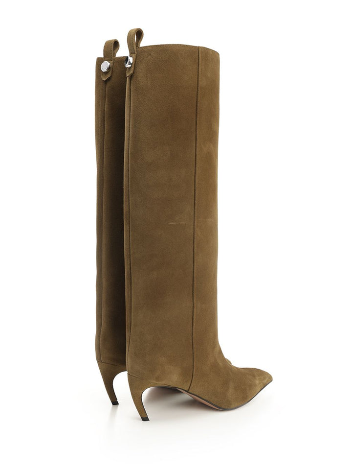 The Attico Lea Boots - Green | 5525ed23d3f1dee885027b14701fc2f3ba120f03