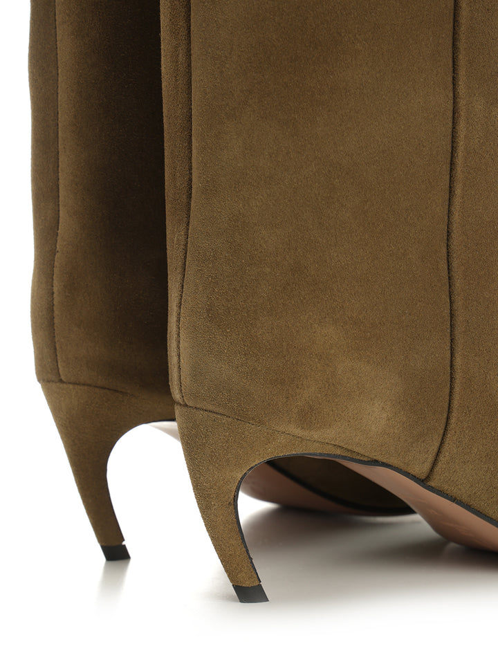 The Attico Lea Boots - Green | e978552b217d3aa929ddb3dc75beb0561d94983d