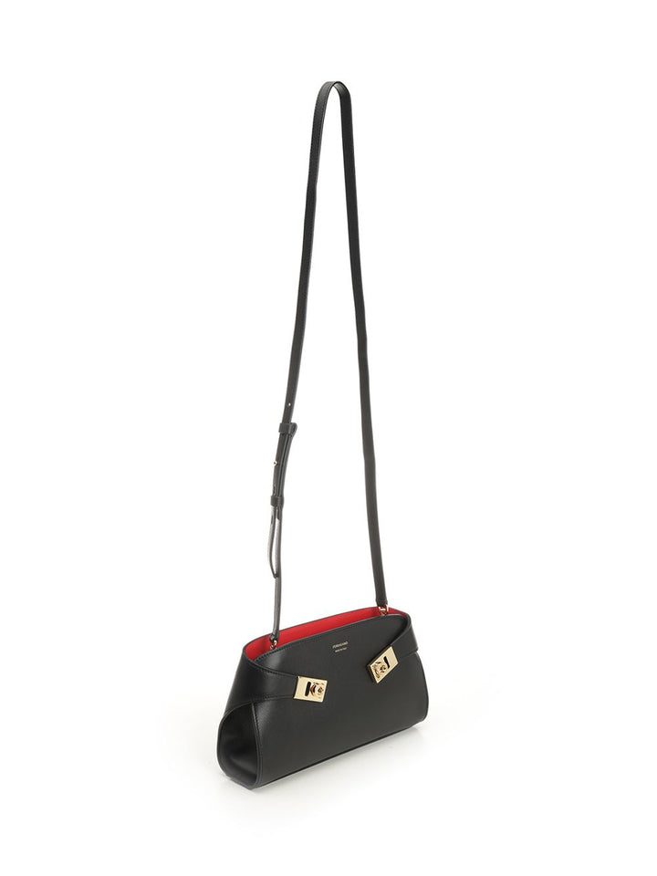 Ferragamo Hug Crossbody Bags - Black | a3f2c27fa09eaf430368afe9ccfdce17be23d07a