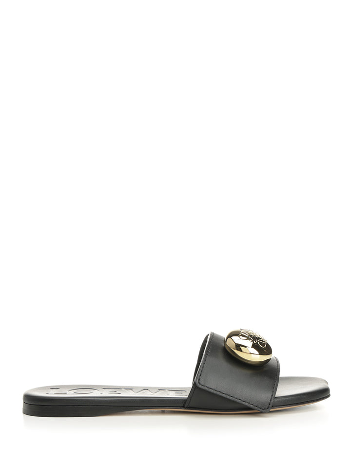 Loewe Pebble Sandals - Black | 27dbfc7ee947d0c1a37fa0b74eff28de9c3e8087