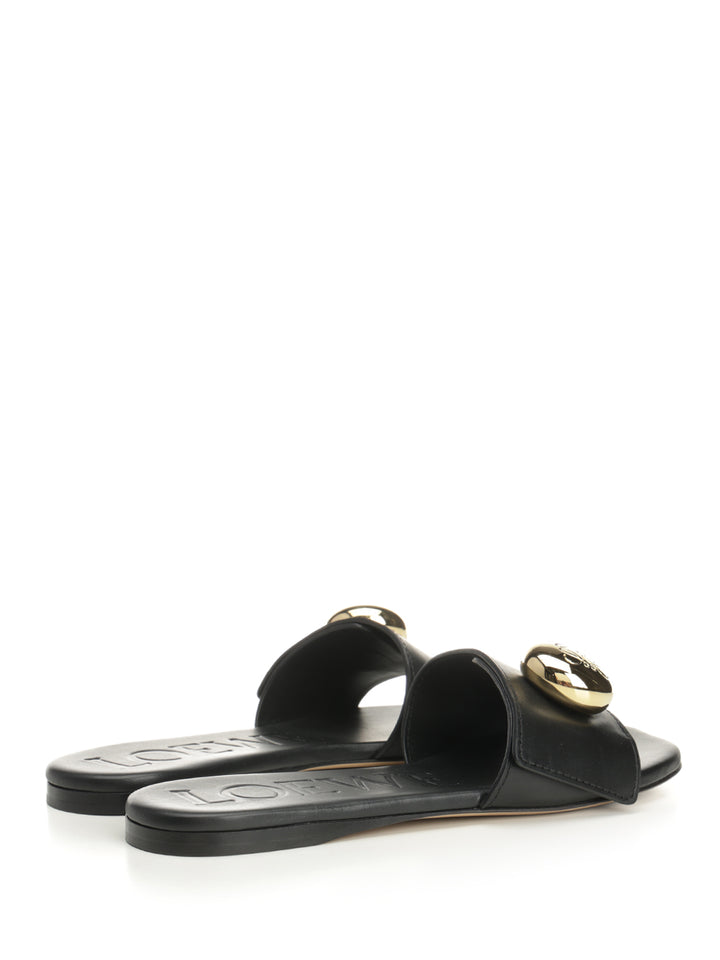 Loewe Pebble Sandals - Black | a32eb673b56ec6803e3f839fe8fe65705345389e