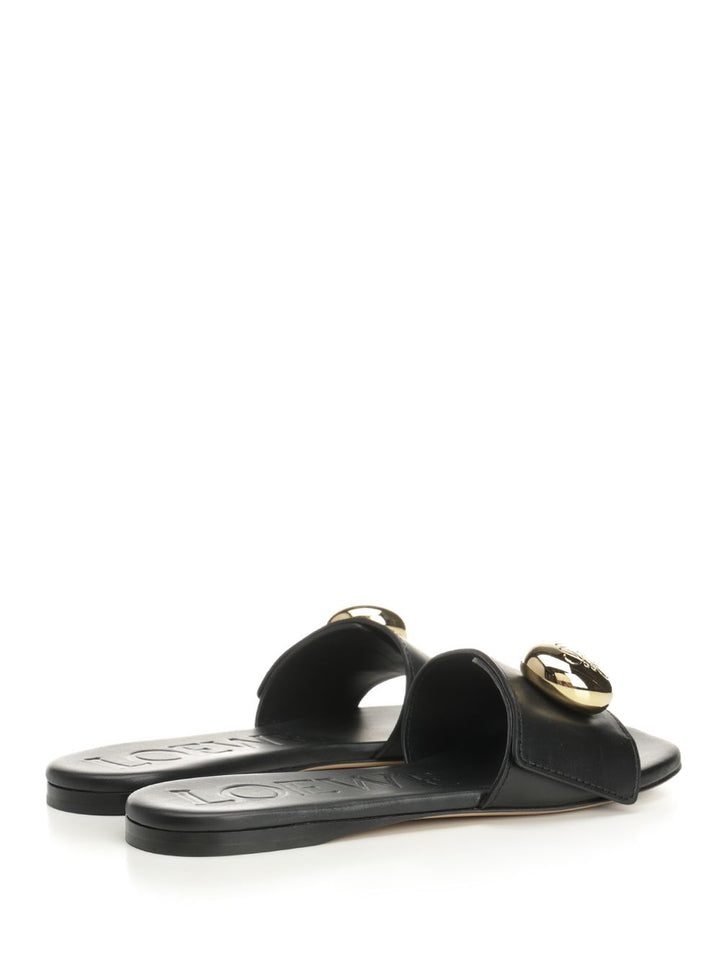 Loewe Pebble Sandals - Black | 91e5e784dc9cd0cd7740b2e3305fd8042fa79165