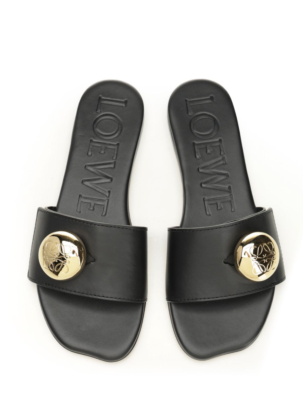 Loewe Pebble Sandals - Black | 11773c53da5d3165f36ed9ef699a85416ce60fe3