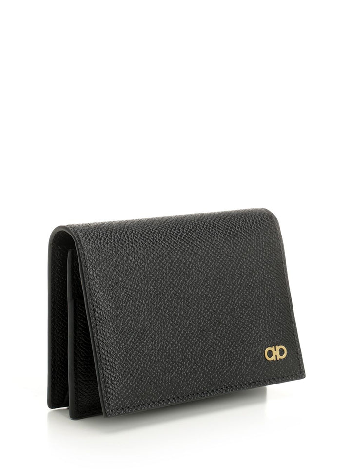 Ferragamo Gancini Wallets - Black | 88759a93724ad574014b43a514d123e8f3be73bd