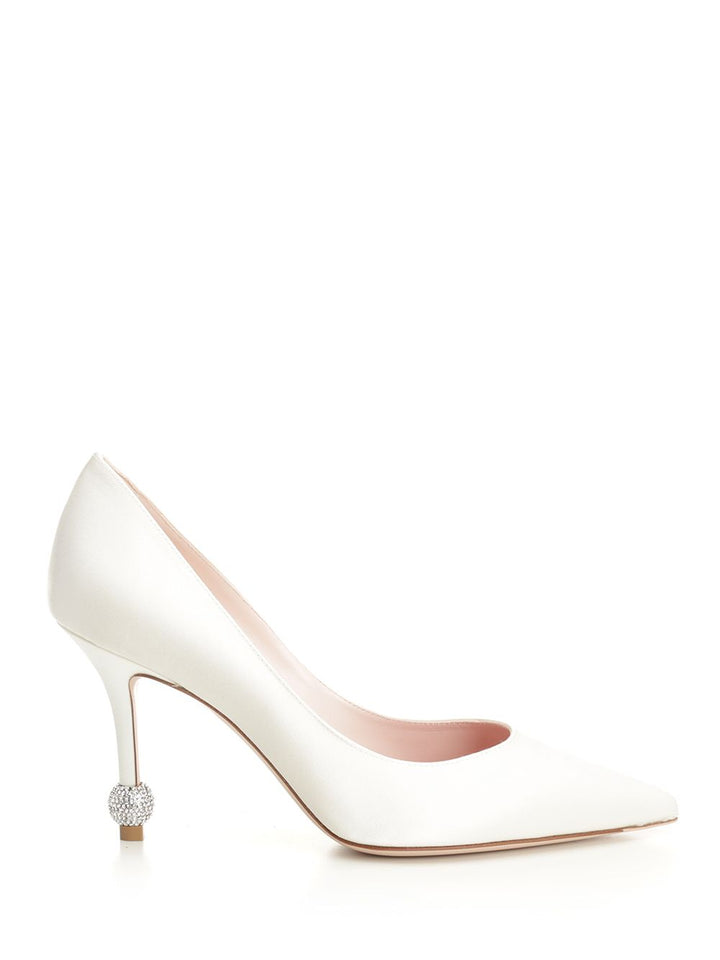 Roger Vivier Jewel Heel Pumps - White | f08a6af9174ccfccf8b4c7bbddef377397f0ee73