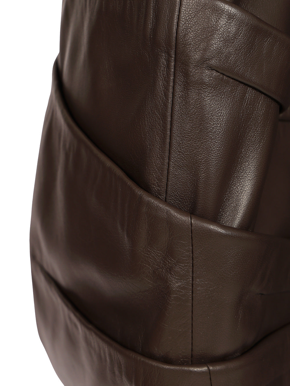 The Attico Leather Mini Dress Dresses - Brown | e72f4e4556b91ddd010582ec0abb03b6a8e8bdd7
