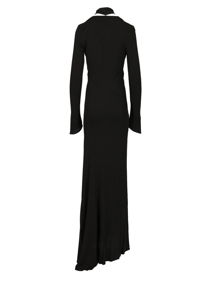 The Attico Crepe Midi Dress Dresses - Black | daf688a0d08bfb548f11da340e499cc072d4f0f7