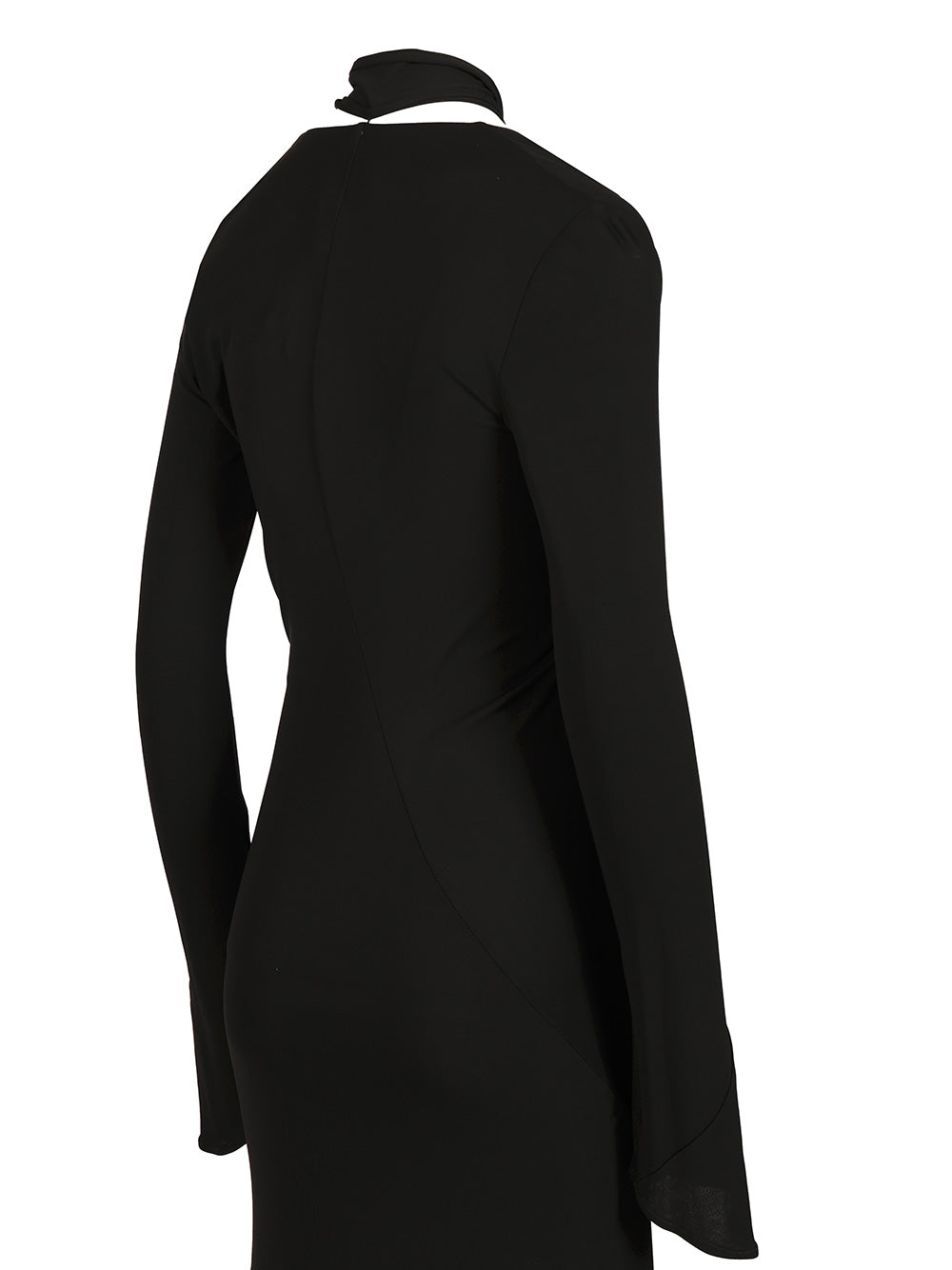The Attico Crepe Midi Dress Dresses - Black | a934f12cc5f7452a311c148bc13a21bd5a834778