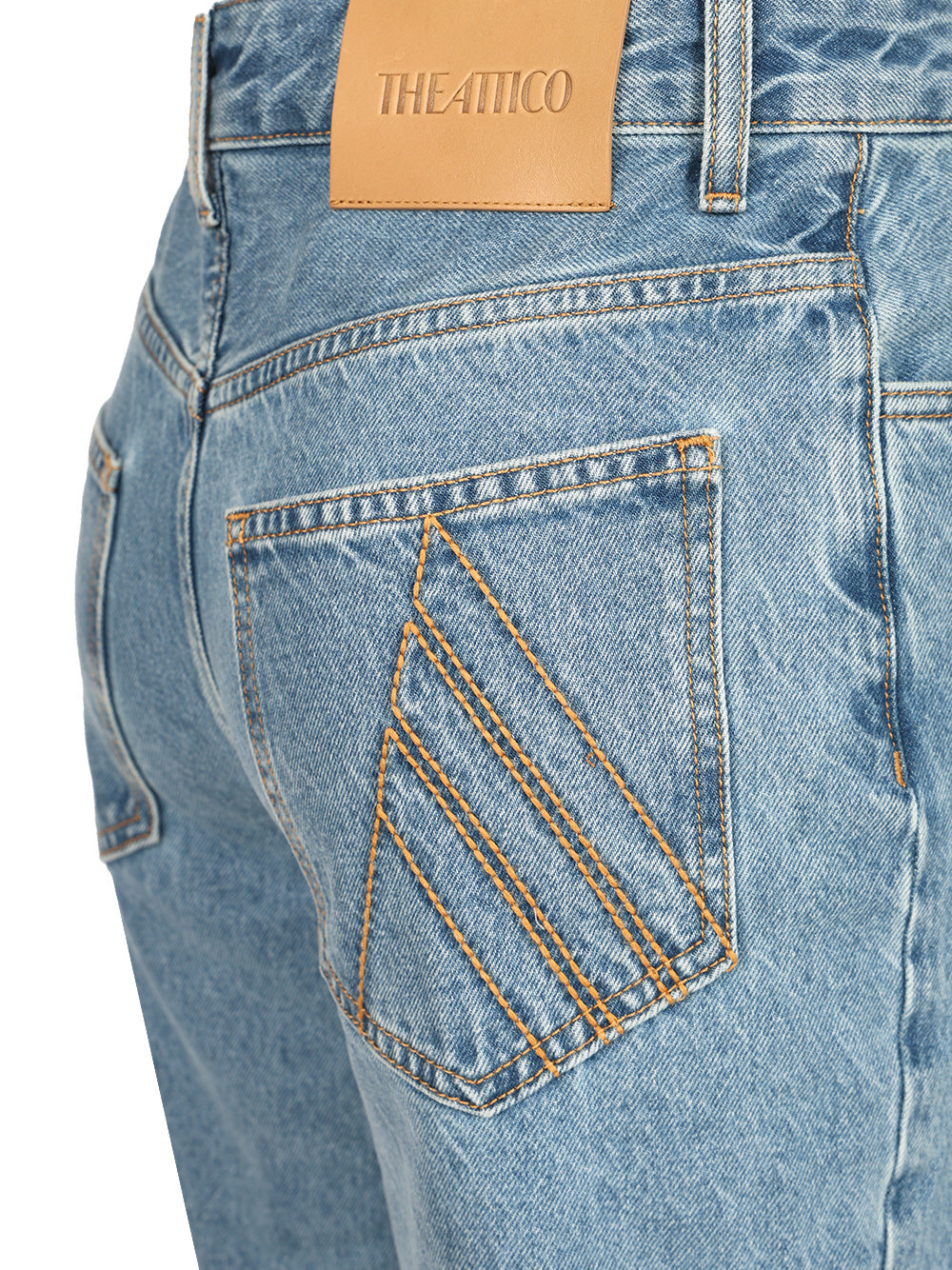 The Attico Denim Long Trousers Jeans - Light blue | 876cdac4e97381f840725c3295150b78d1827401