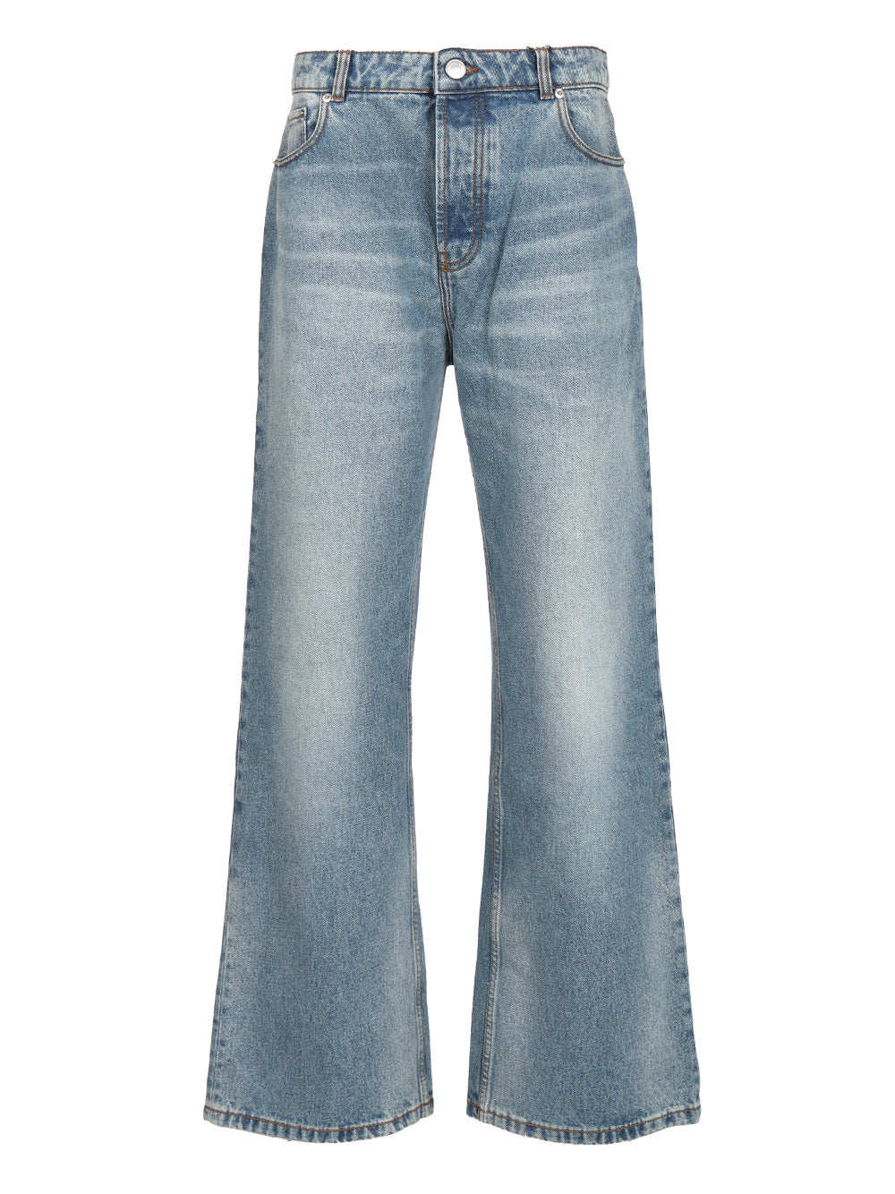 Ami Wide Leg Denim Jeans - Blue | f2a89def37f90827793f523147f623b916ab1378