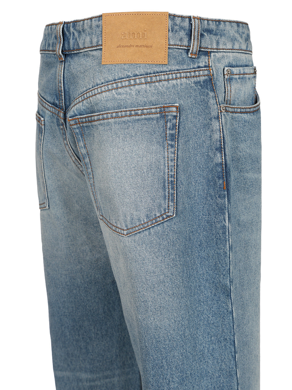 Ami Wide Leg Denim Jeans - Blue | 06faa8779d2e73535682f60415df6a09f40ac435
