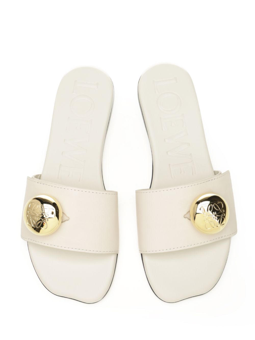 Loewe Pebble Sandals - White | 0729f0cd76c782c74a3158789204b9c55fabe5b2
