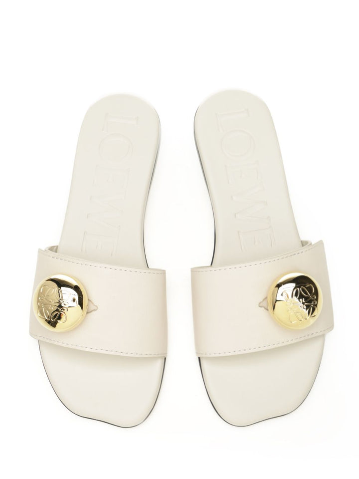 Loewe Pebble Sandals - White | 0729f0cd76c782c74a3158789204b9c55fabe5b2