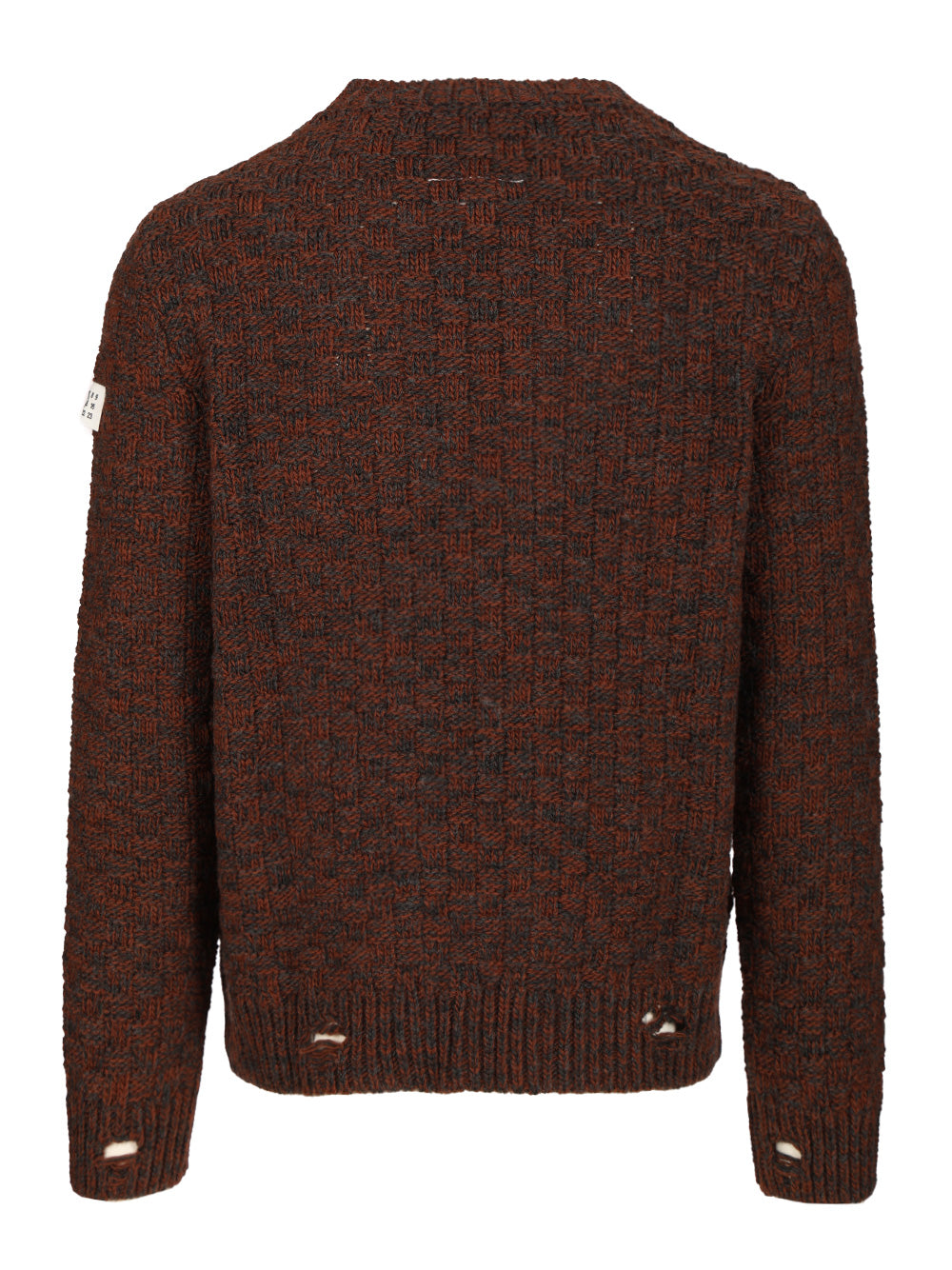 Mm6 Maison Margiela Wool Blend Sweater Knitwear - Brown | 14babcb0f00589fd1e73687bab53cd1f8071f02a