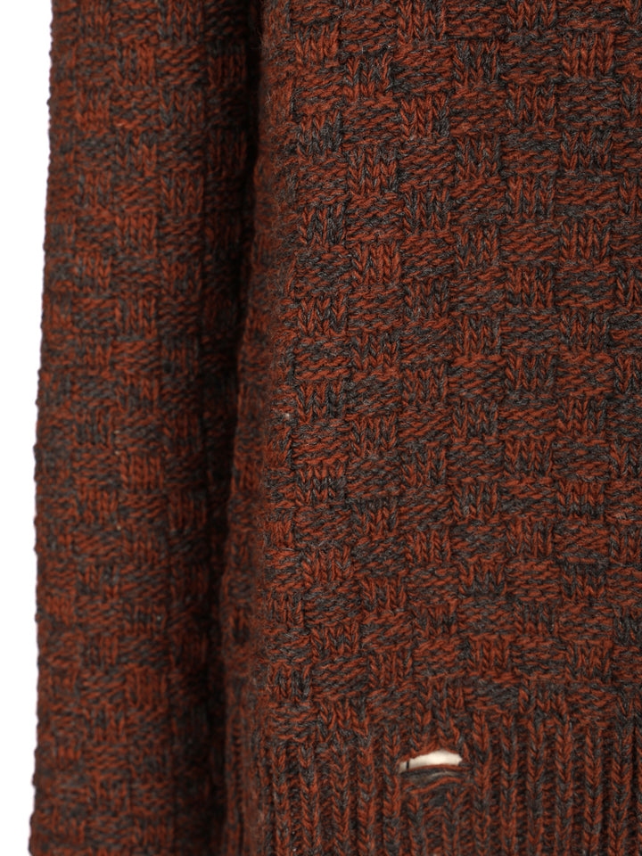 Mm6 Maison Margiela Wool Blend Sweater Knitwear - Brown | b92d16481fd9ea826c73e71ed1c707dc941edc26