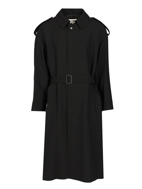 Wool Trench Coat Coats Black