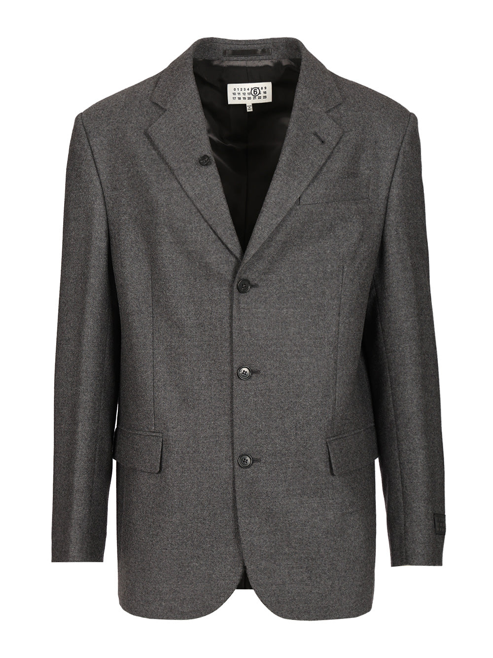 Mm6 Maison Margiela Wool Jacket Jackets - Grey | e3a37b1ca1b120a46785460720a26dab62ebf22c