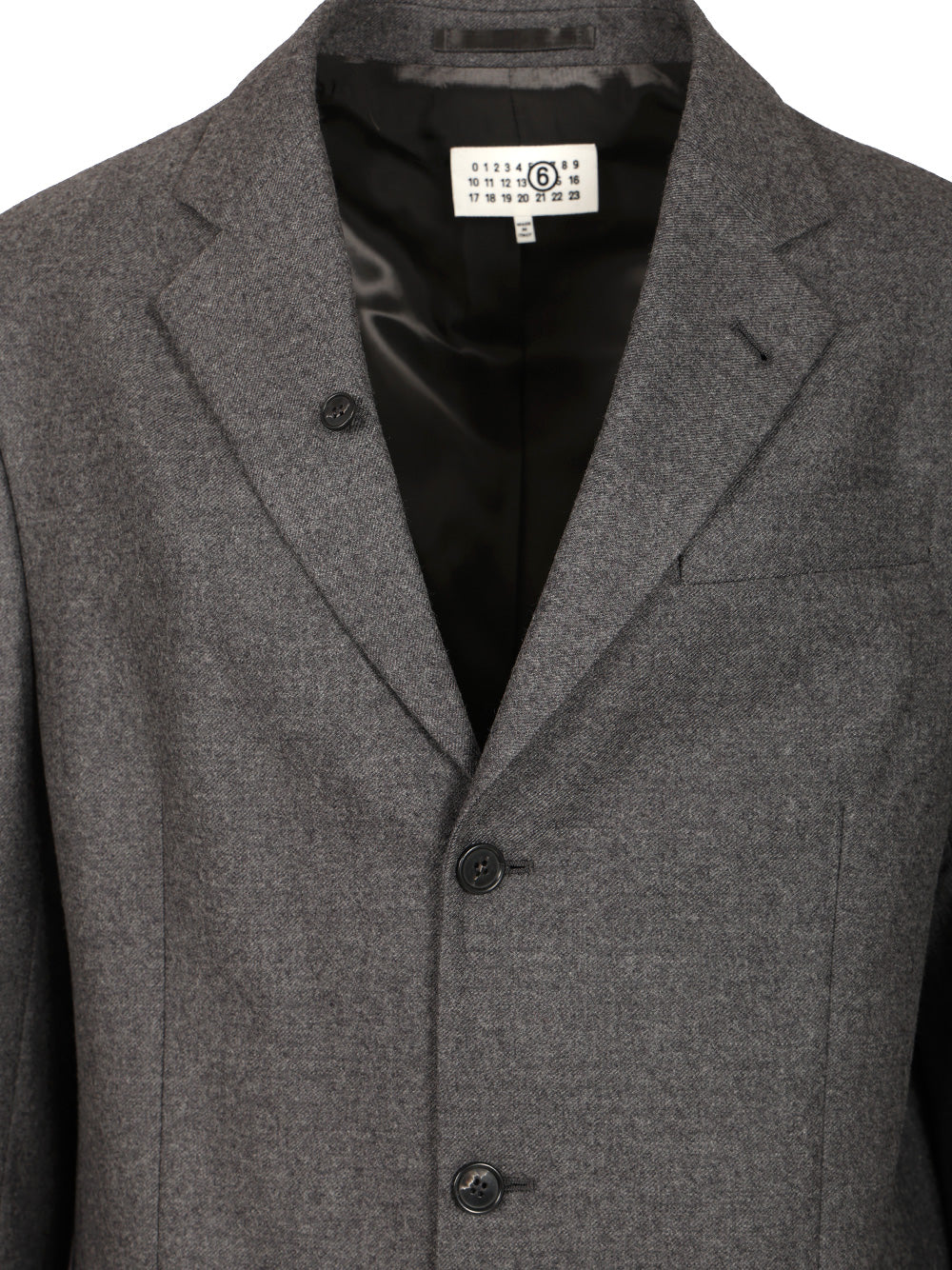 Mm6 Maison Margiela Wool Jacket Jackets - Grey | 3054ded6fa7ffec0bc27a1cebd15081d17901b61