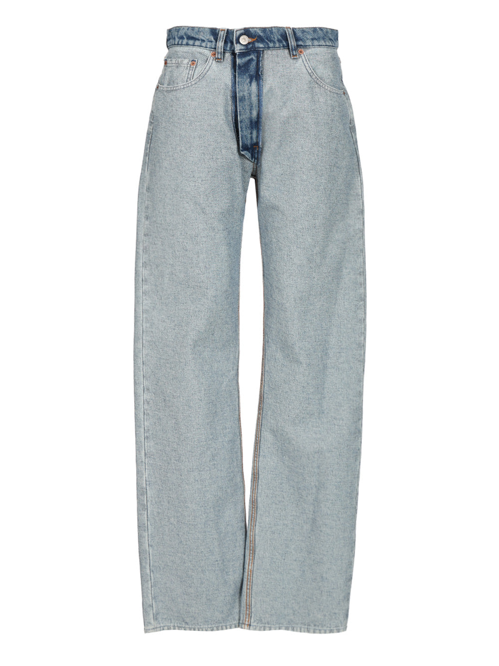 Mm6 Maison Margiela Straight Leg Denim Jeans - Blue | 6505eb881a7546c6d4314d8b547003c0a2c809b1