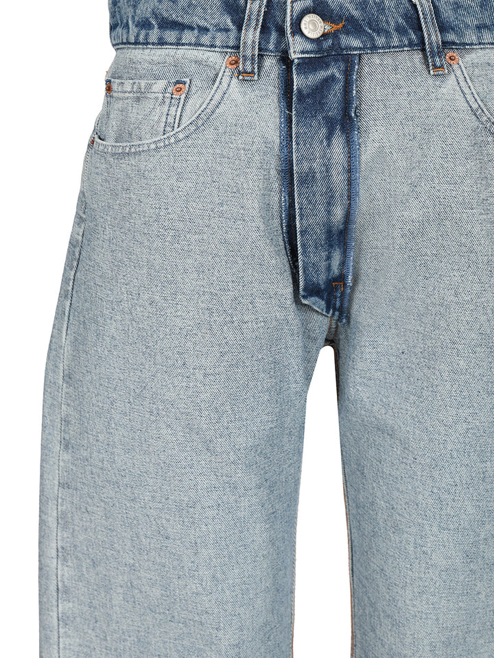 Mm6 Maison Margiela Straight Leg Denim Jeans - Blue | 3214d232f1eff440799b07efa2a16f7c21cdb9c2