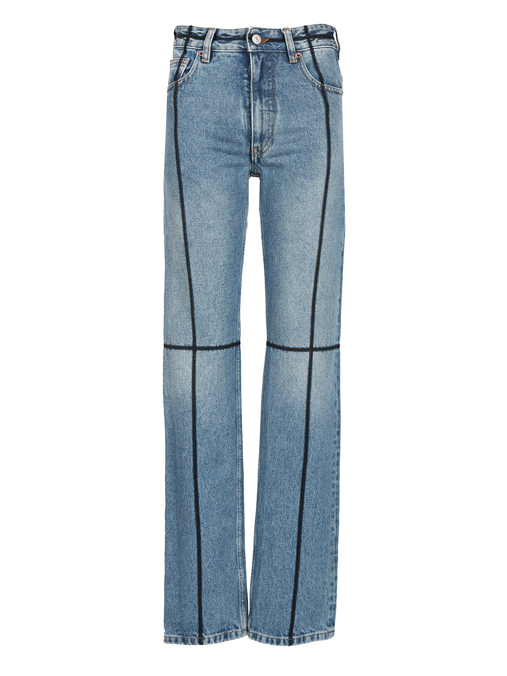 Mm6 Maison Margiela With Contrast Stitching, Jeans - Blue | 463fcf6e1196855b38086ea0b0c8cd6b12bb18f3