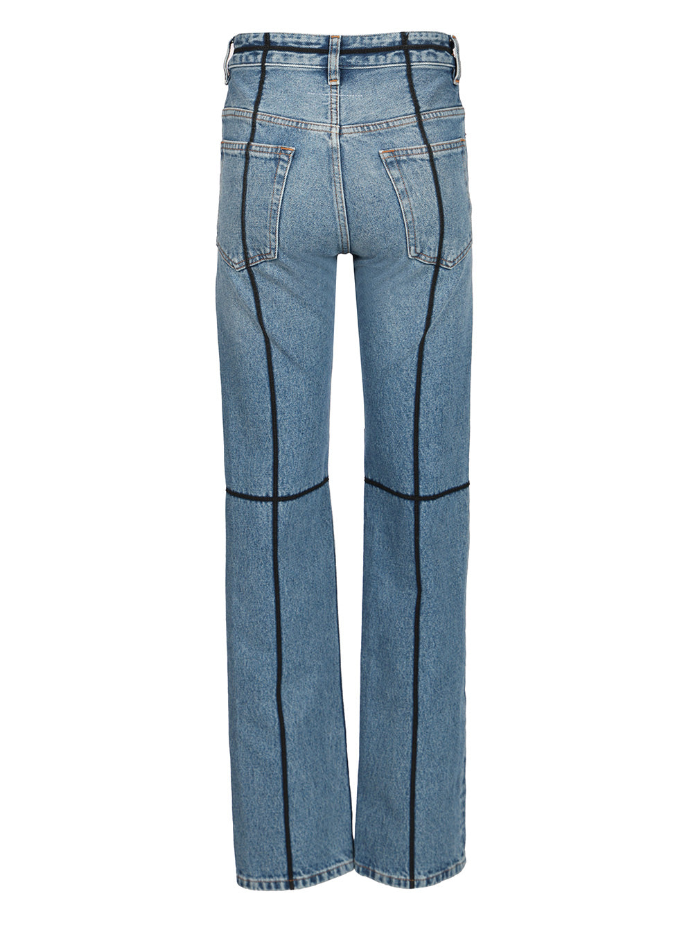 Mm6 Maison Margiela With Contrast Stitching, Jeans - Blue | 475125032fcc164d6176fa26c084c410f761758c