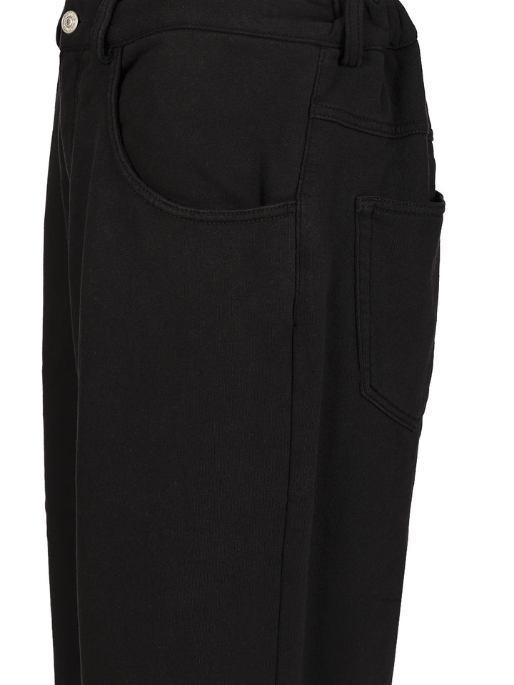 Mm6 Maison Margiela Wide Cotton Trousers - Black | 12f7f2b14003a6000e231768c04edd2ce11524f0