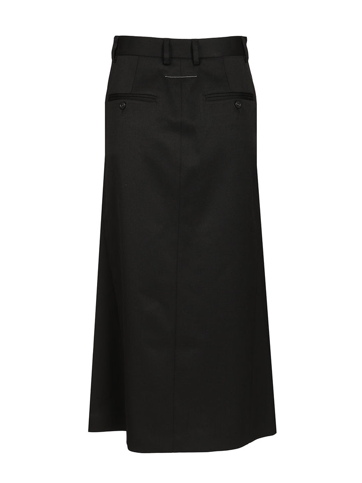 Mm6 Maison Margiela Back-To-Back Midi Skirt Skirts - Black | 1666a90d64eb8a971fb9e3e9a33d7e1f87bd1cac