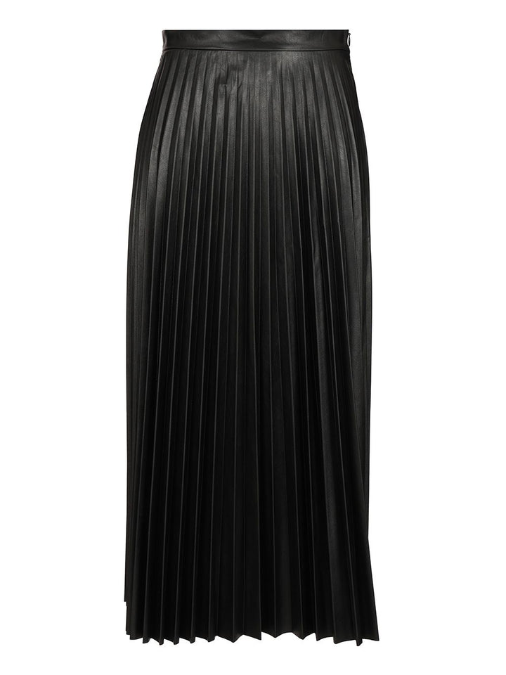 Mm6 Maison Margiela Pleated Midi Skirt Skirts - Black | d87a4b3fa84ee4fdb8fe90e411b29ea68c9d89f2