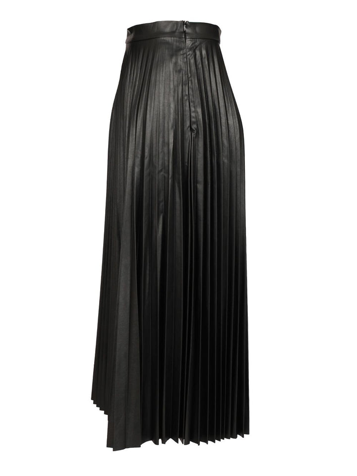 Mm6 Maison Margiela Pleated Midi Skirt Skirts - Black | 83d70df8dd3daa4292242e87609b936f3adec65c