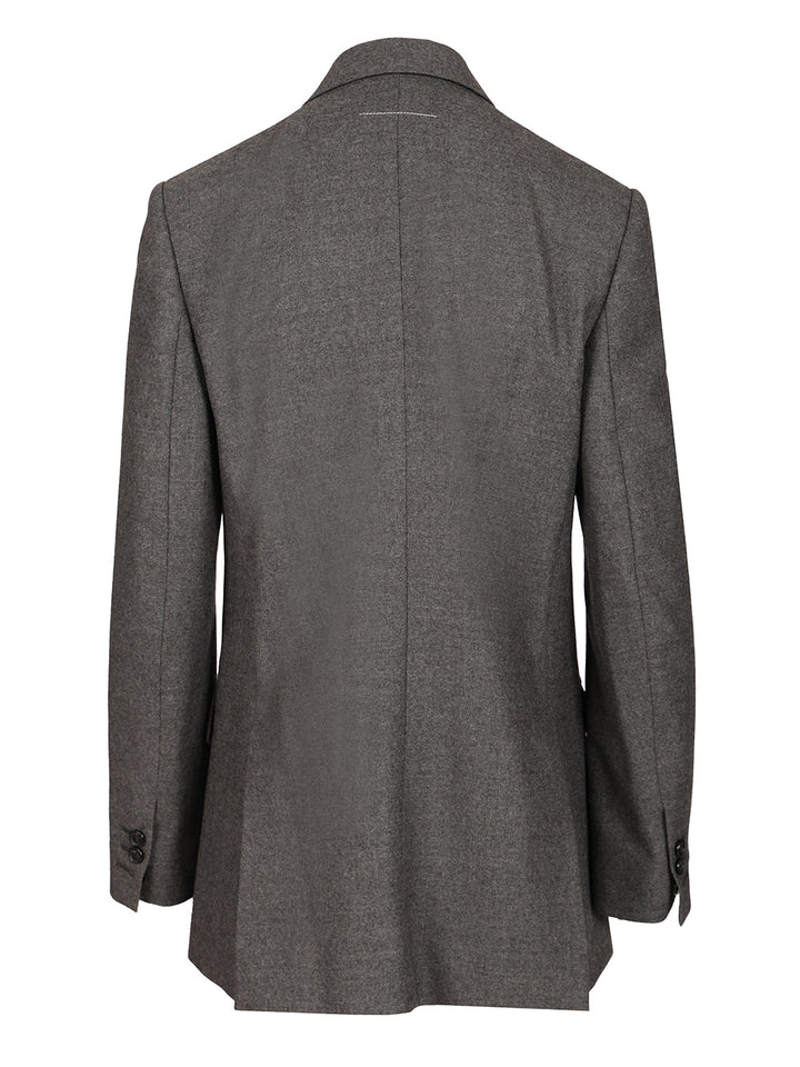 Mm6 Maison Margiela Double-Breasted Jacket Jackets - Grey | 6ef8d6af3fc30753375d9dd069c3367f932d1f5c